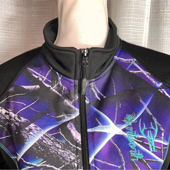 Huntworth Oaktree Jacket Ultraviolet Purple Full Zip Medium Purple Black Camo - Picture 6 of 9